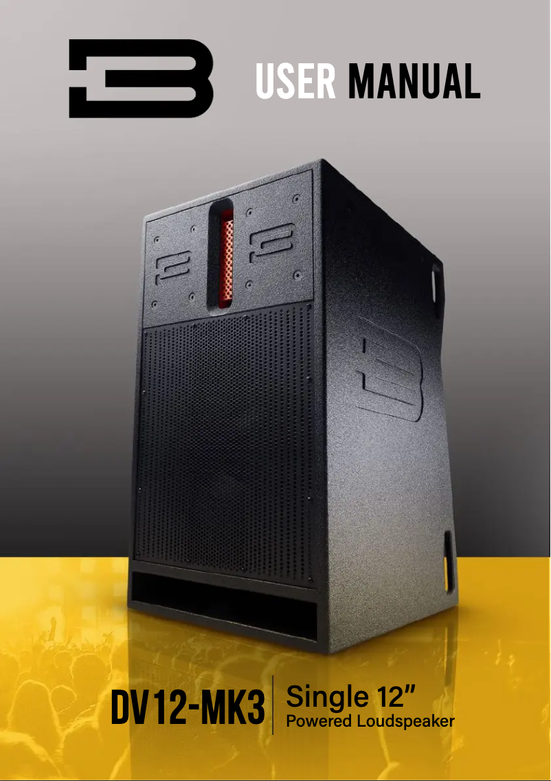 Image de la première page du manuel de l'appareil DV12-MK3