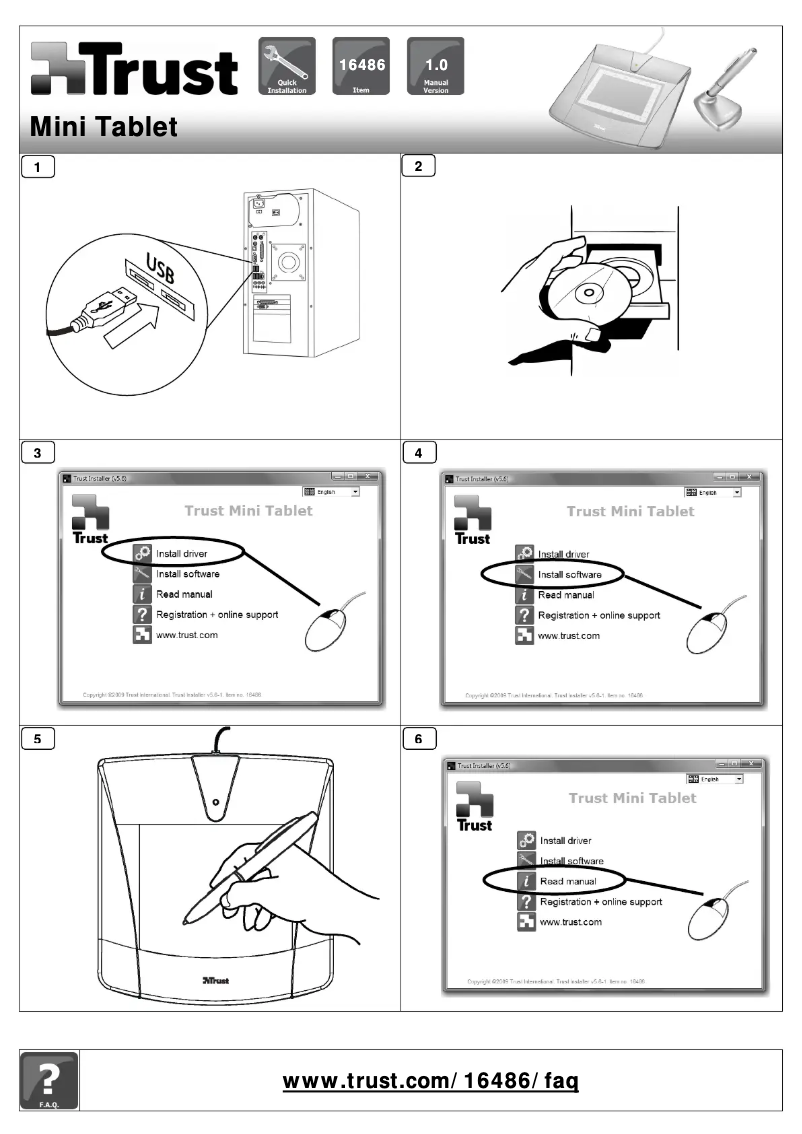 Image de la première page du manuel de l'appareil Mini Tablet