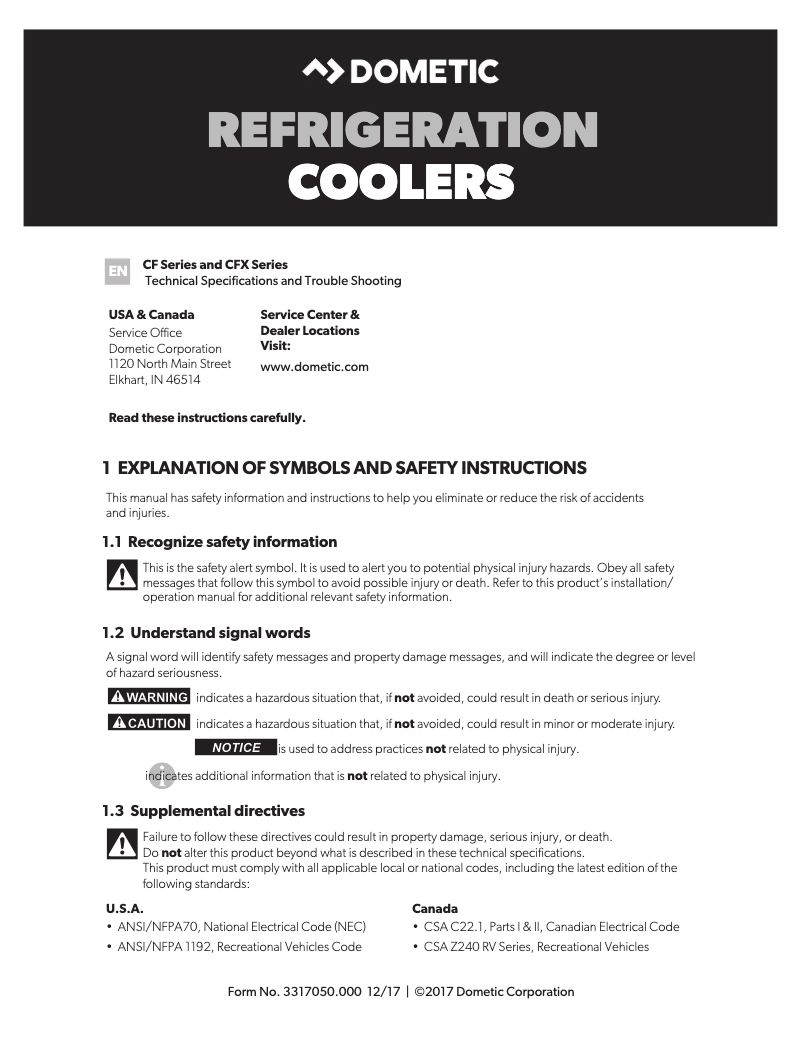 Image de la première page du manuel de l'appareil CF IC80
