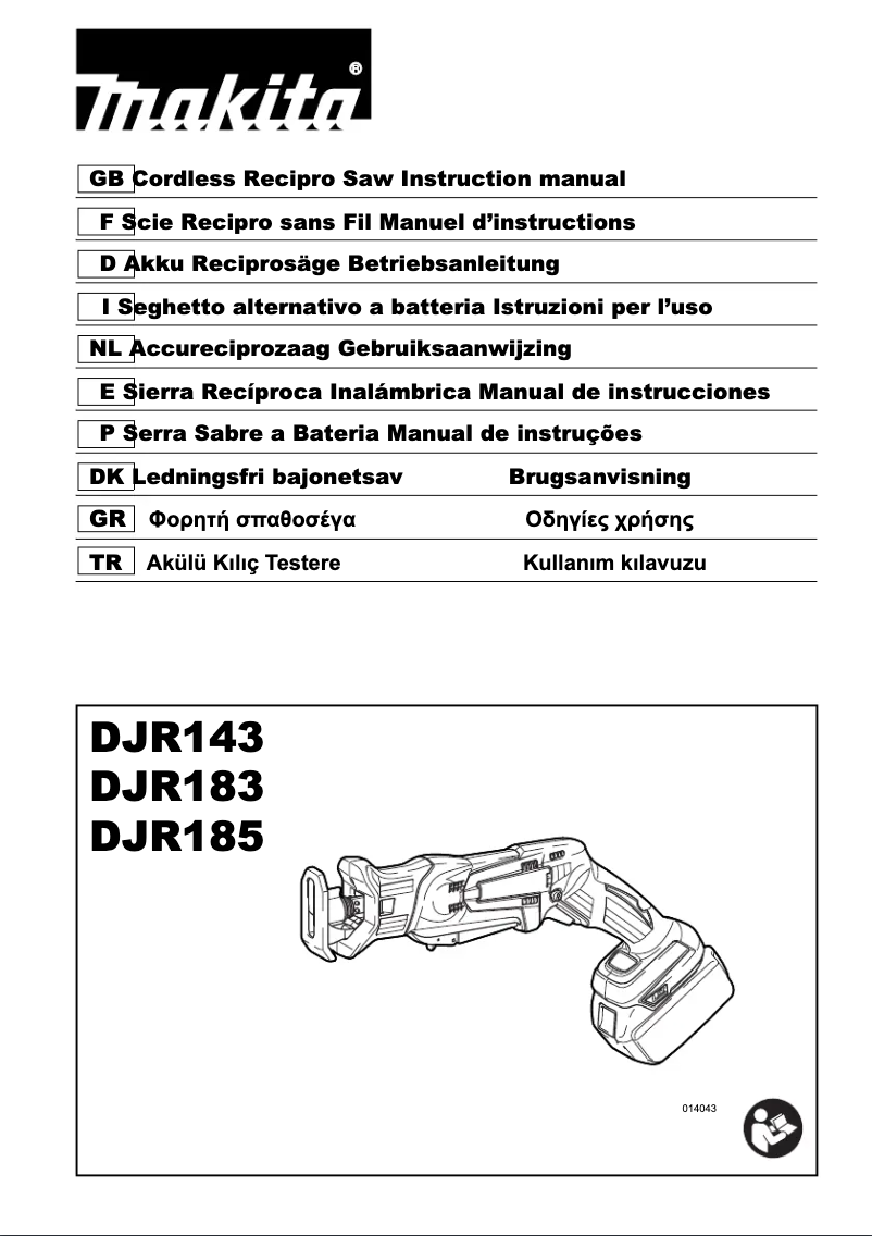 Page n°1 - Manuel utilisateur Makita DJR183