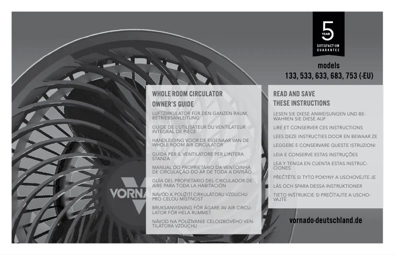 Imagen de la primera página del manual del dispositivo 633