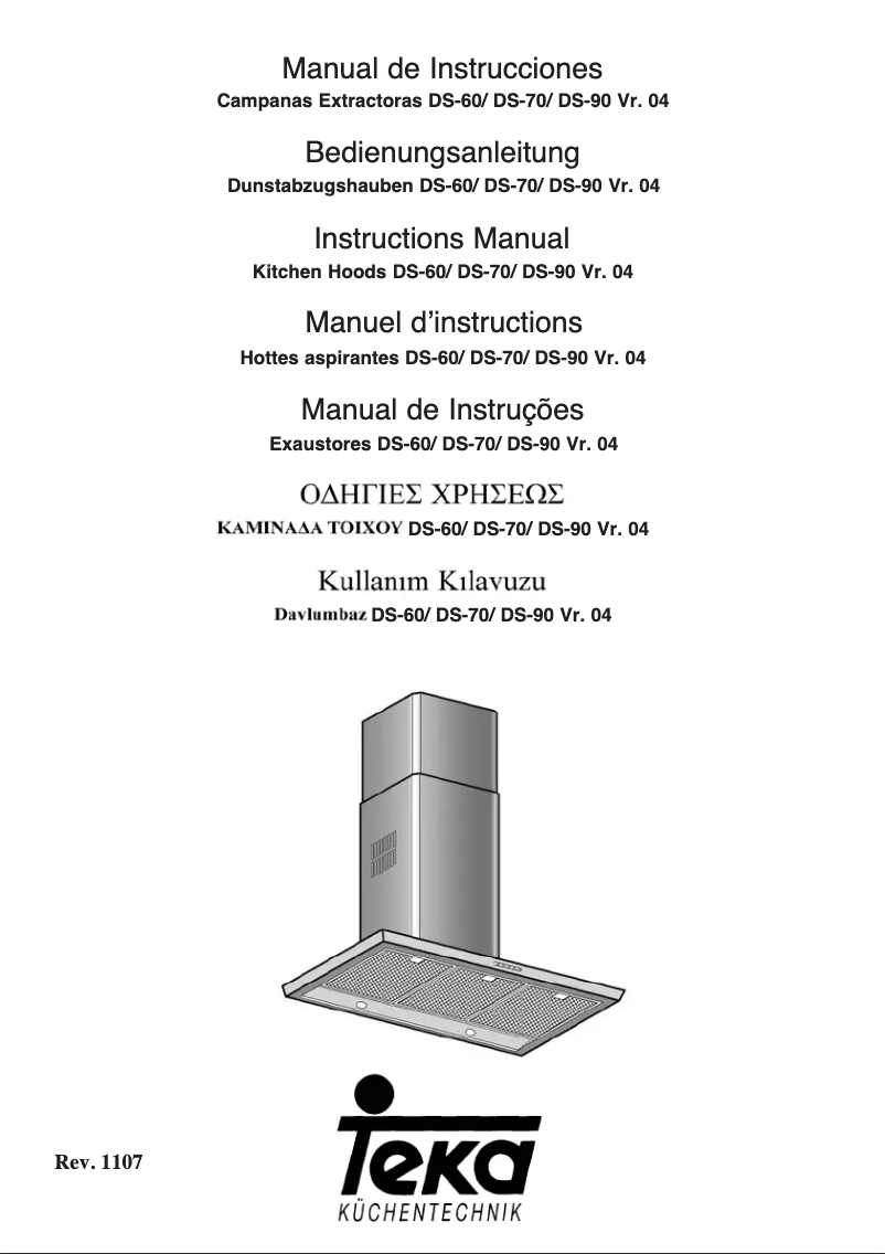 Page 1 de la notice Manuel utilisateur Teka DS 70.1
