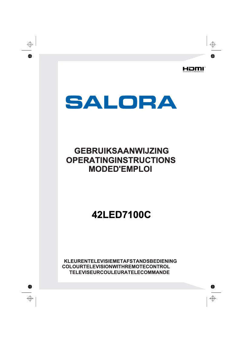 Page 1 de la notice Manuel utilisateur Salora 42LED7100C