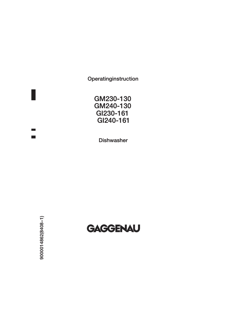 Page 1 de la notice Manuel utilisateur Gaggenau GI 240-161