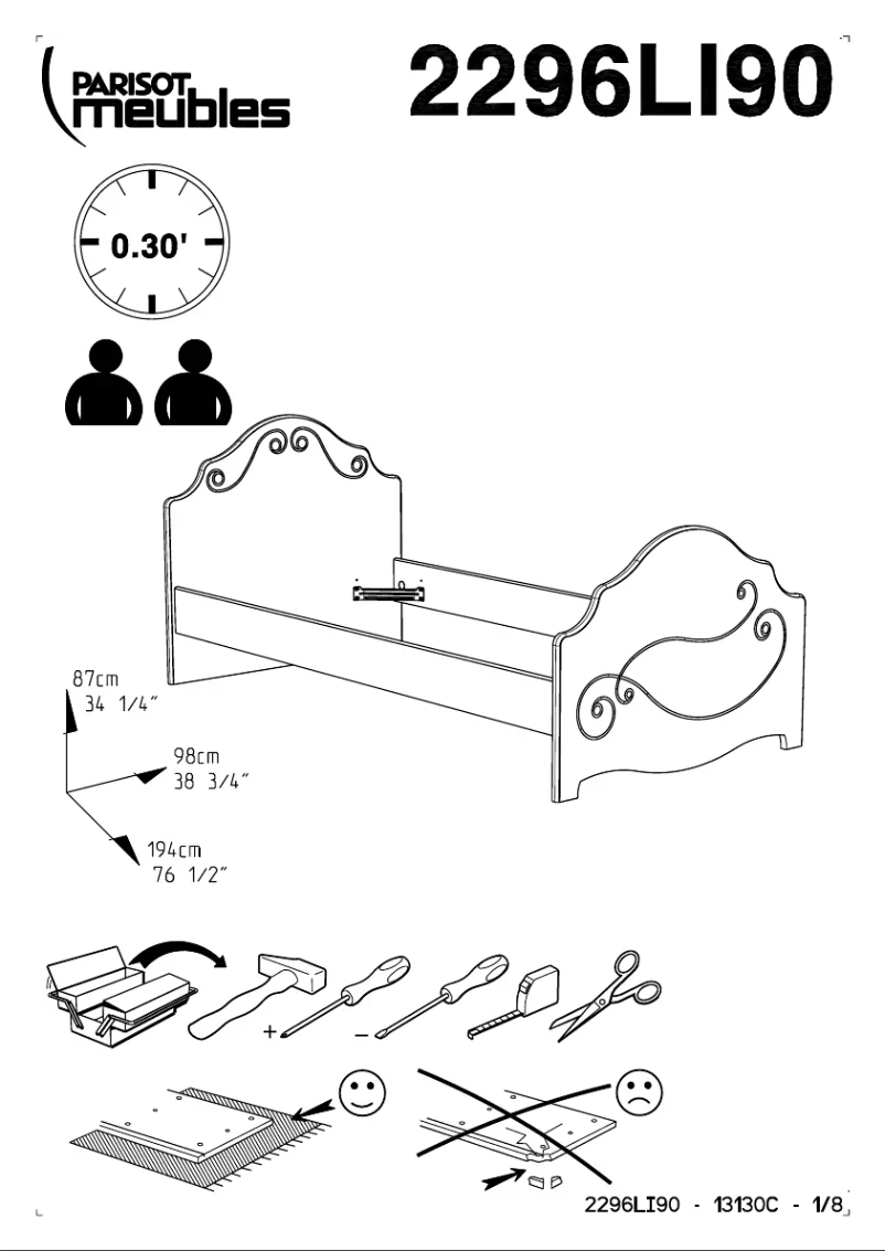 Image de la première page du manuel de l'appareil Alice 2296LI90