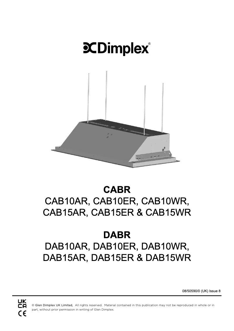 Page n°1 - Manuel utilisateur Dimplex CAB10AR