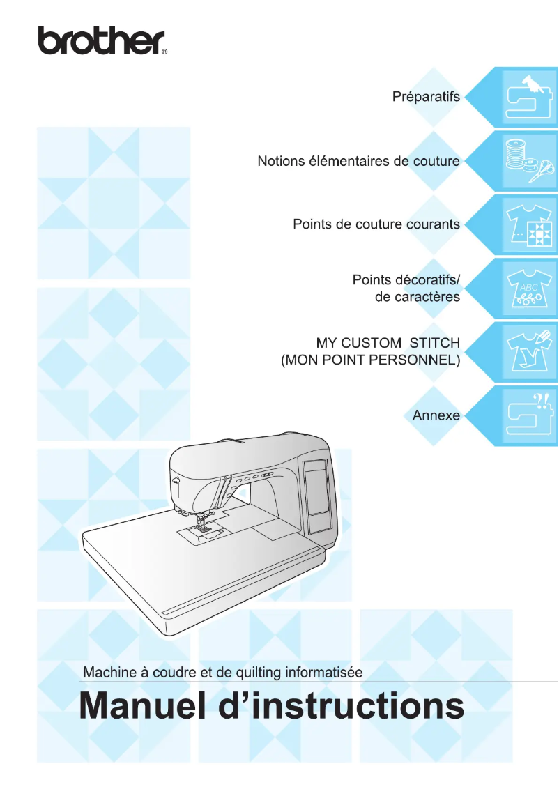 Page 1 de la notice Manuel utilisateur Brother QC-1000