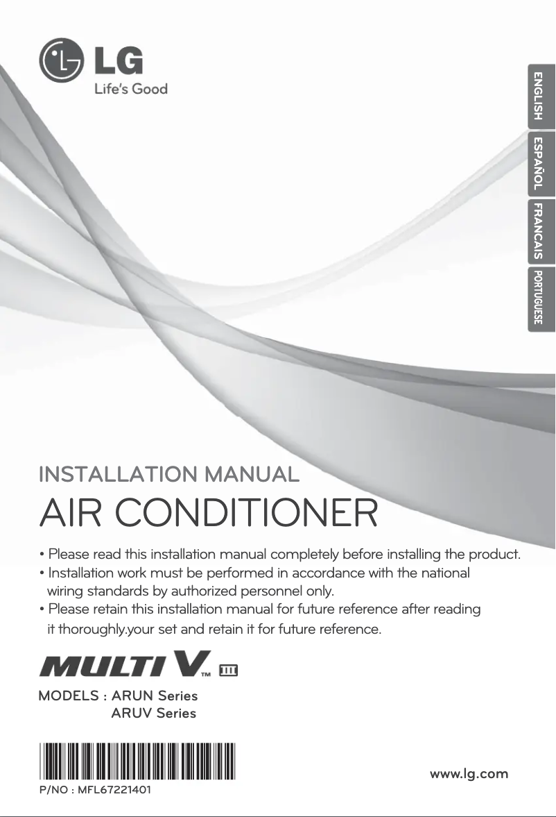 Página 1 del manual Manual de usuario LG ARUV140LT3