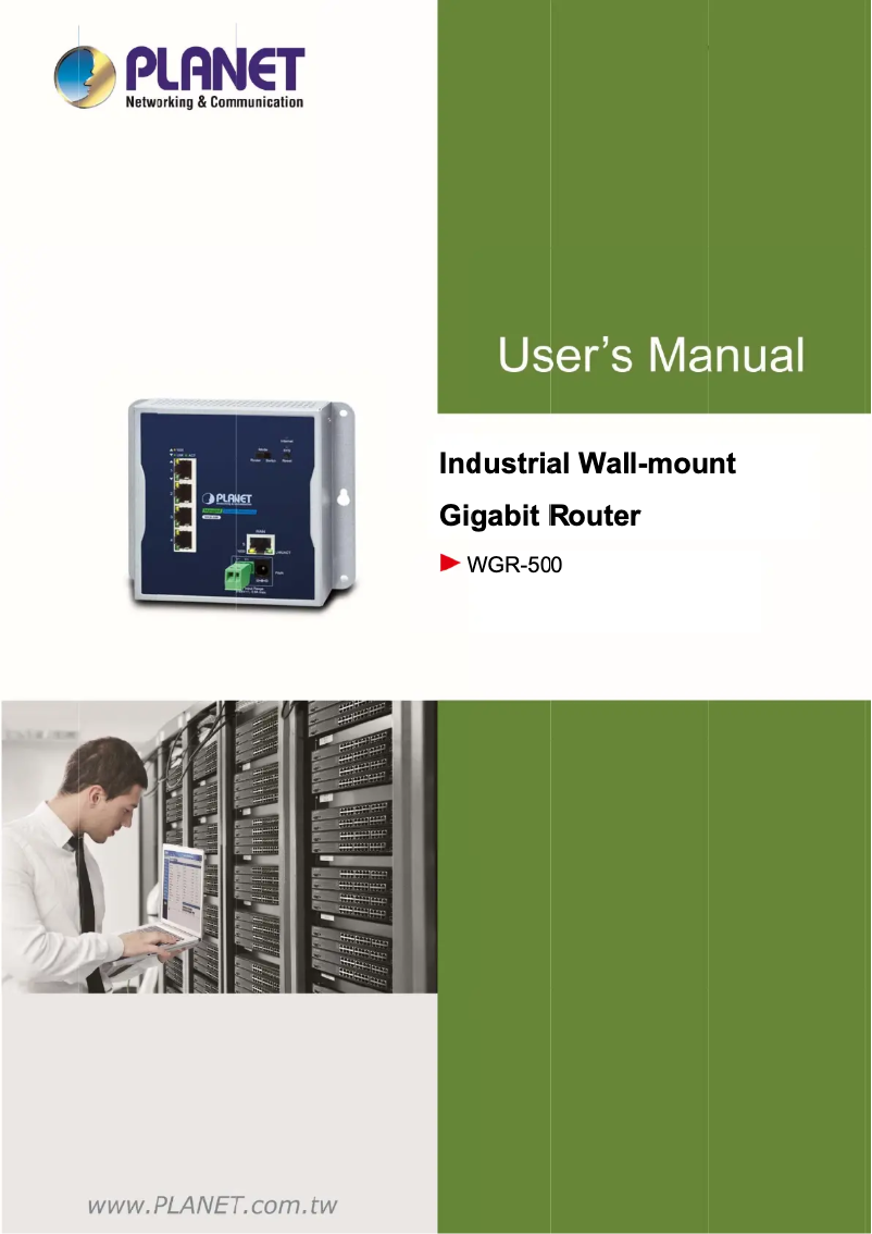 Image de la première page du manuel de l'appareil WGR-500