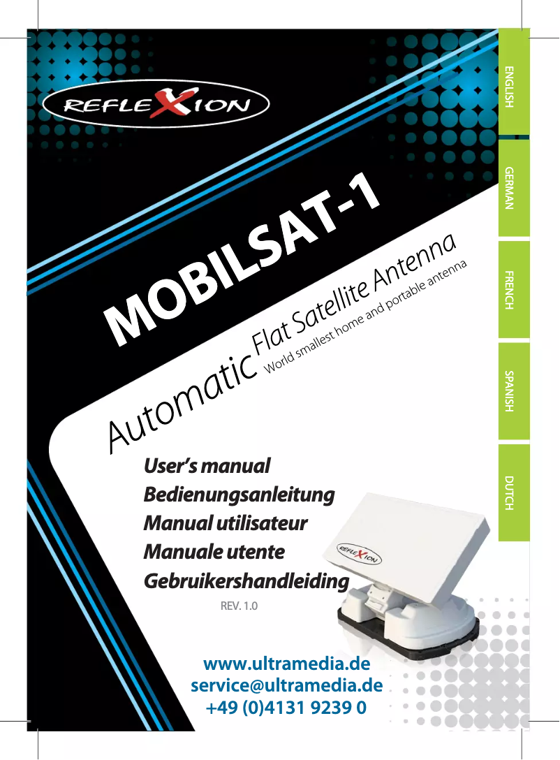 Page n°1 - Manuel utilisateur Reflexion Mobilsat-1