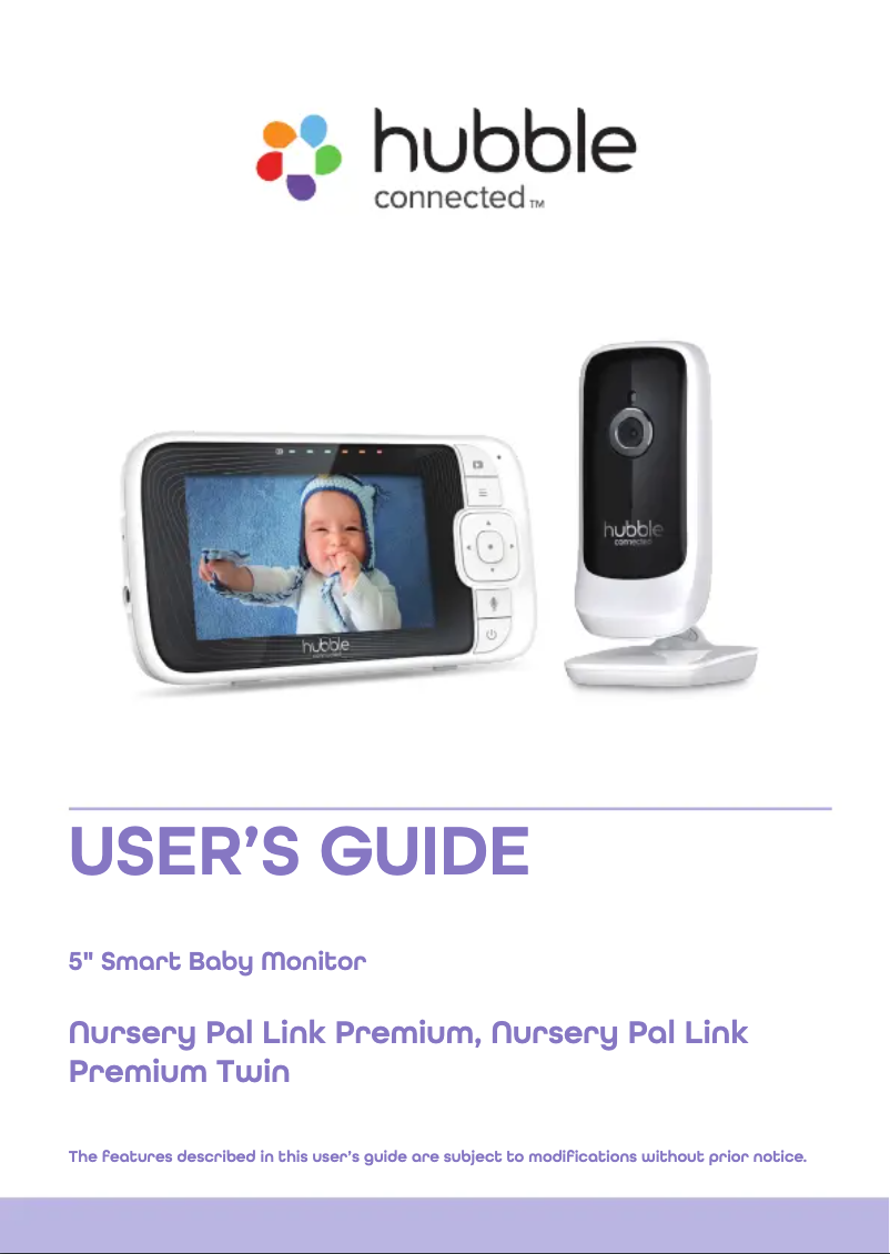 Page n°1 - Manuel utilisateur Hubble Connected Nursery Pal Link Premium