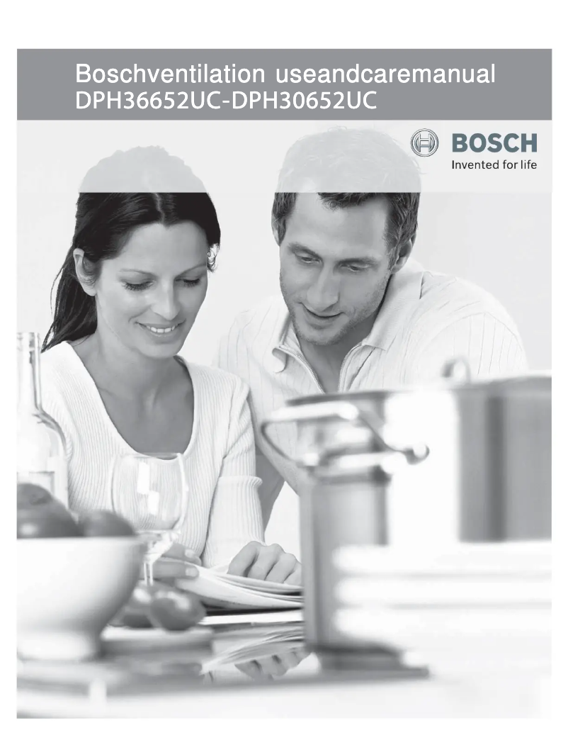 Page 1 de la notice Manuel utilisateur Bosch DPH30652UC