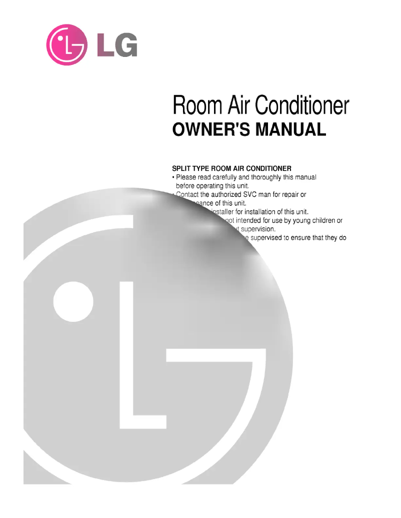 Page 1 de la notice Manuel utilisateur LG LS-H0560CL
