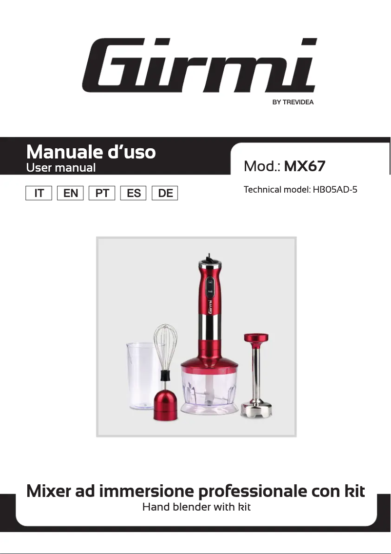Image de la première page du manuel de l'appareil MX67
