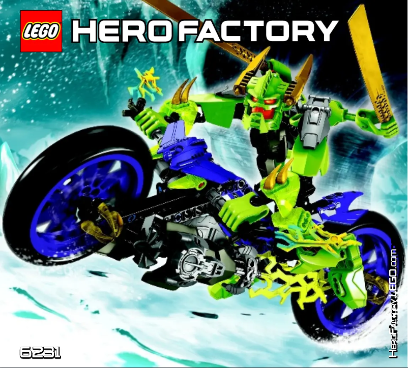 Page 1 de la notice Manuel utilisateur Lego Hero Factory 6231