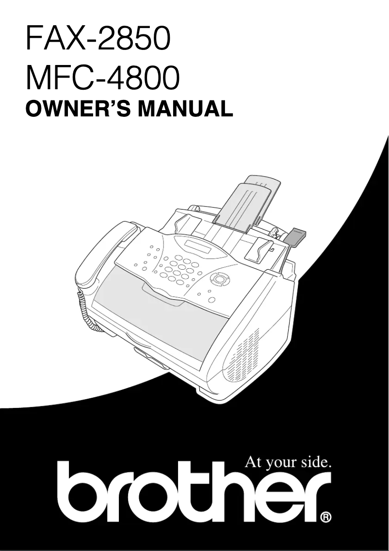 Page 1 de la notice Manuel utilisateur Brother FAX-2850