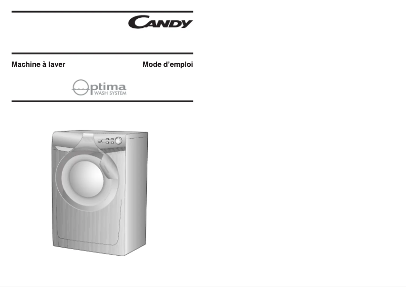 Page 1 de la notice Manuel utilisateur Candy CO 117F-47