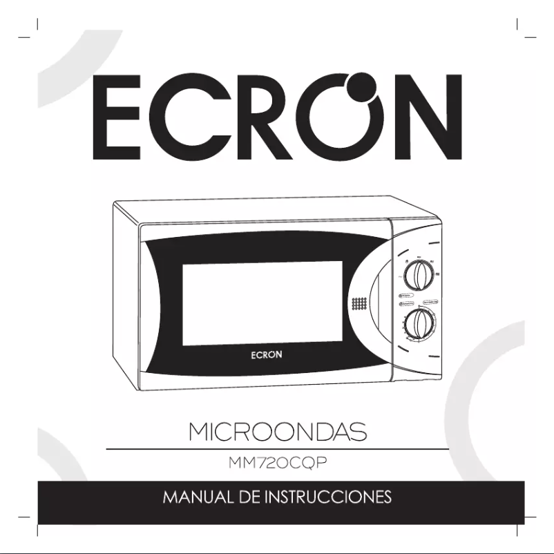 Page n°1 - Manuel utilisateur Ecron MM720CQP