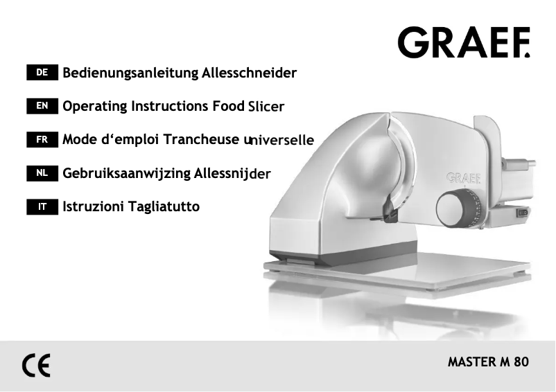 Página 1 del manual Manual de usuario Graef Master M 80