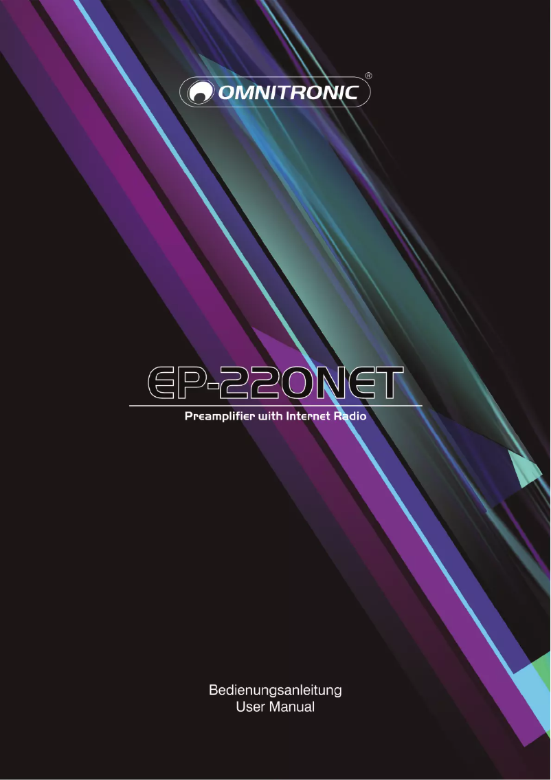 Page n°1 - Manuel utilisateur Omnitronic EP-220PR