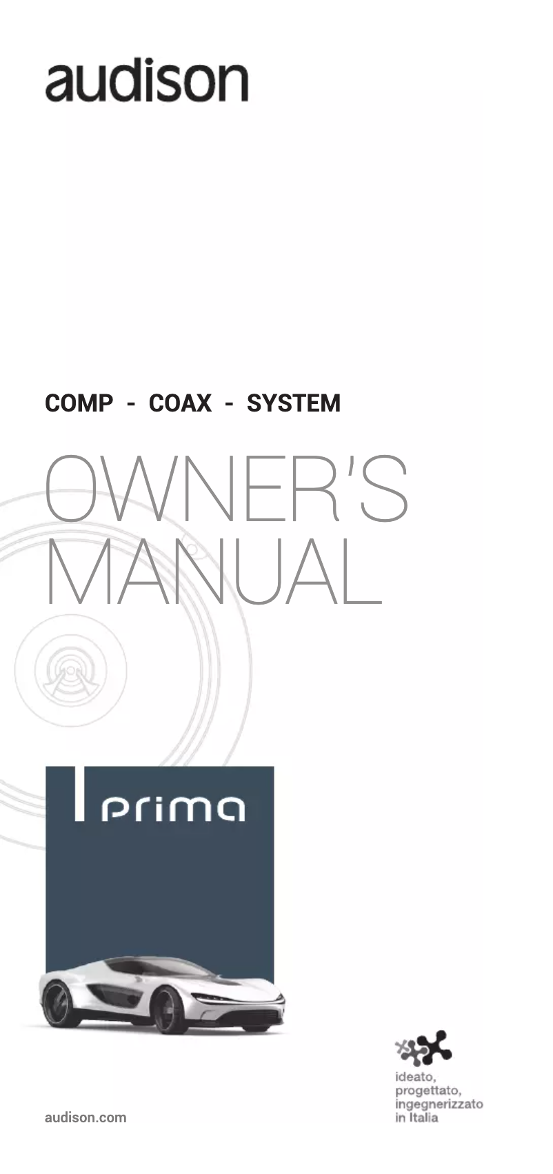 Page n°1 - Manuel utilisateur Audison Prima APK 130