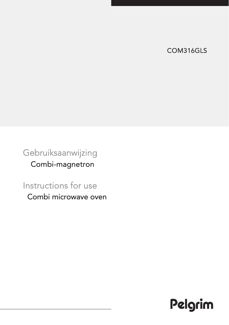 Image de la première page du manuel de l'appareil COM316GLS