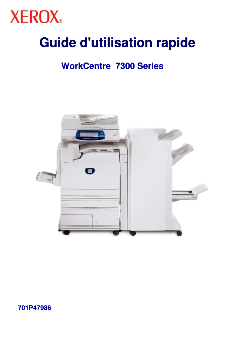 Image de la première page du manuel de l'appareil WorkCentre 7346V FPLX