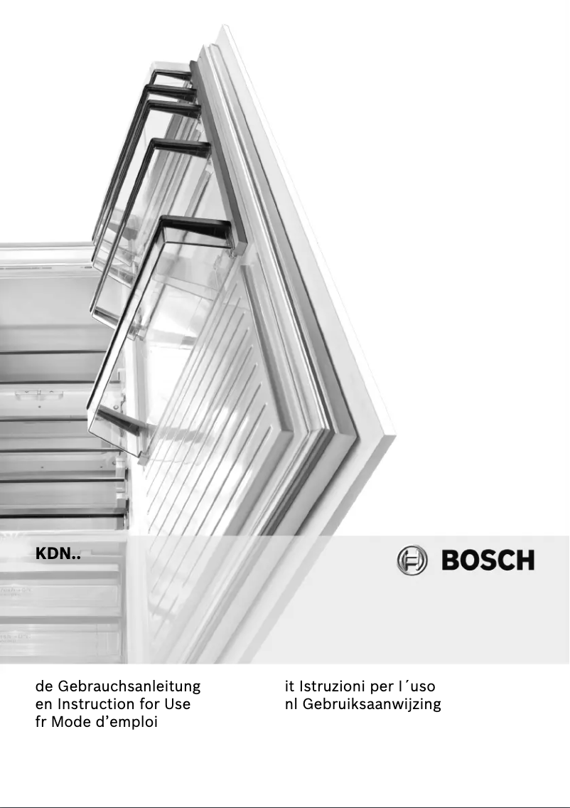 Page n°1 - Manuel utilisateur Bosch KDN30X63