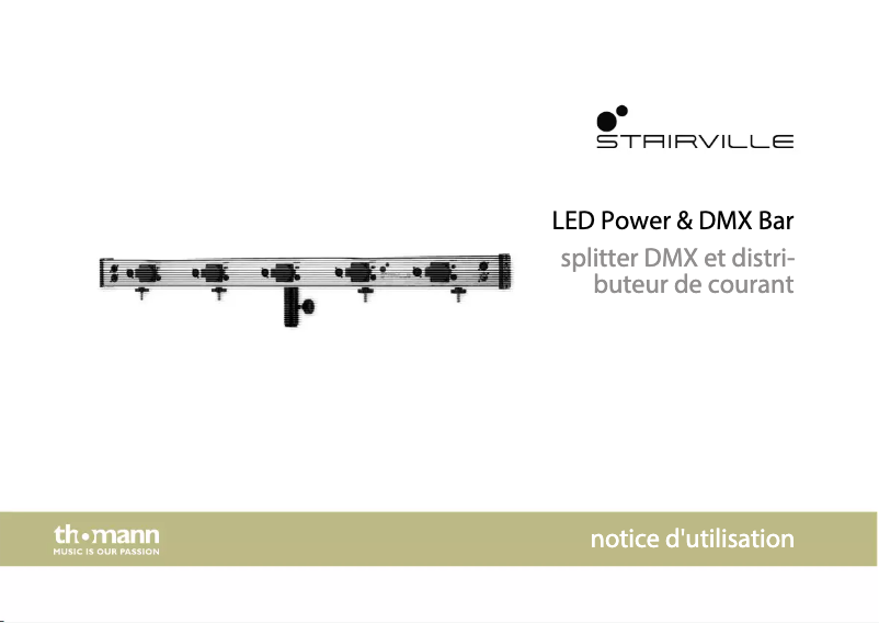 Page 1 de la notice Manuel utilisateur Stairville LED Power & DMX Bar