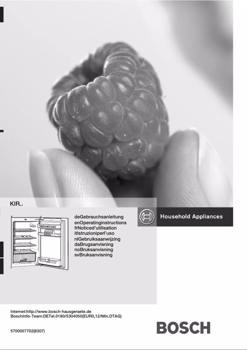 Página 1 del manual Manual de usuario Bosch KIR25442