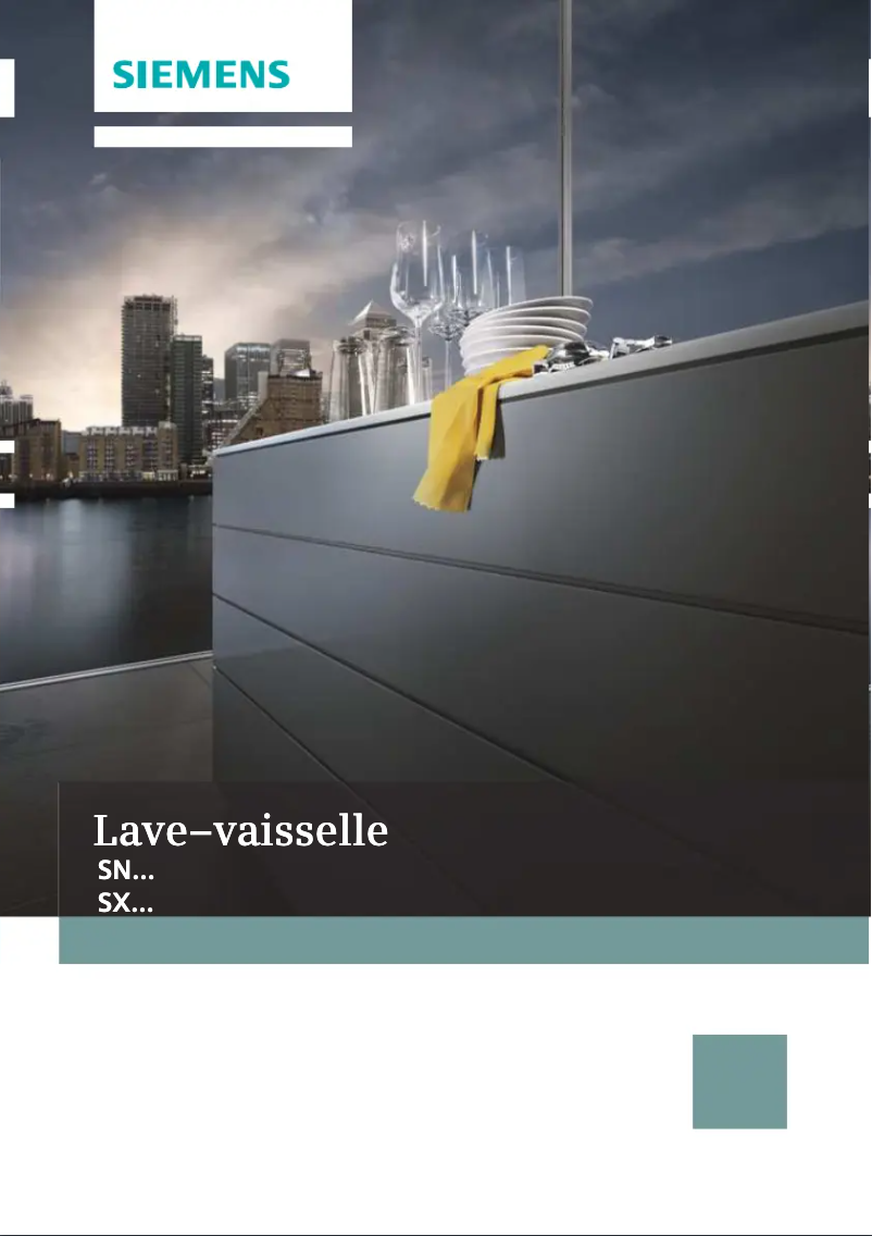 Page n°1 - Manuel utilisateur Siemens SN55M637EU
