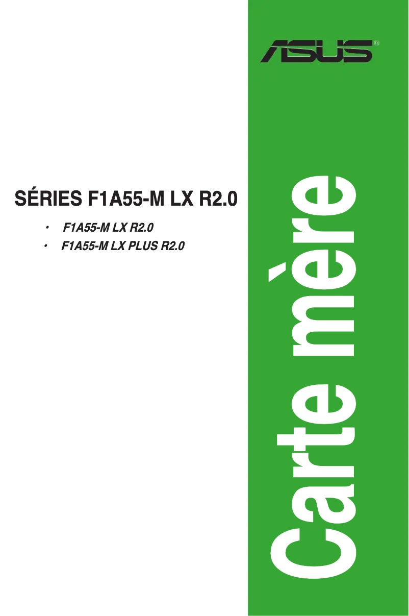 Page 1 de la notice Manuel utilisateur Asus F1A55-M LX R2.0