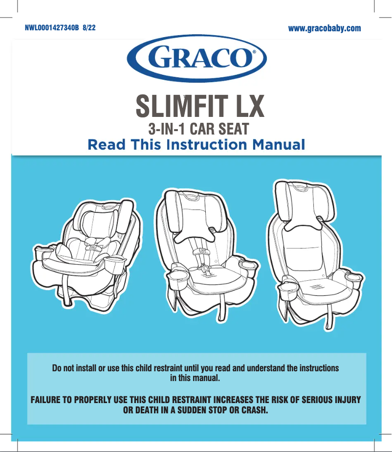 Page 1 de la notice Manuel utilisateur Graco SlimFit LX