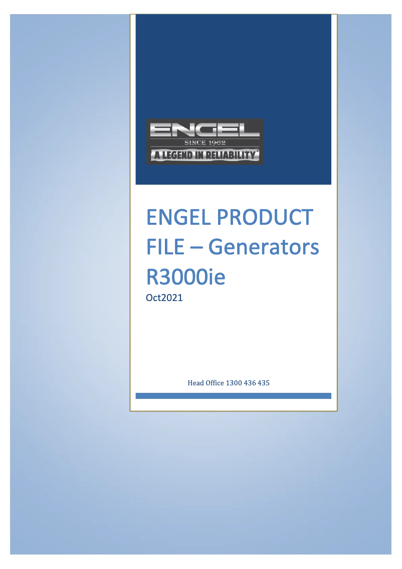 Page n°1 - Manuel utilisateur Engel R3000IE