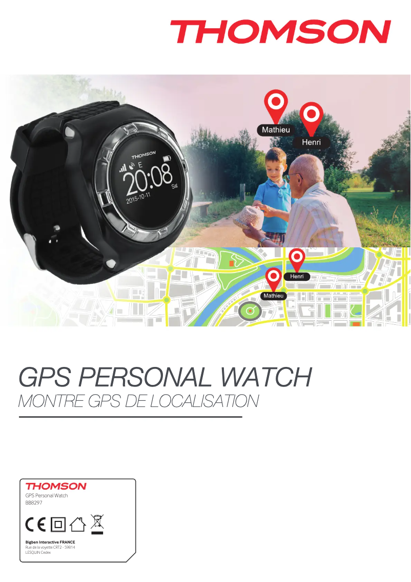 Page n°1 - Manuel utilisateur Thomson GPS Personal Watch