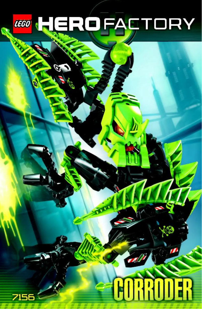 First page image of the manual for Hero Factory 7156