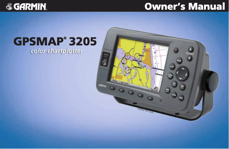Image de la première page du manuel de l'appareil GPSMAP 3205