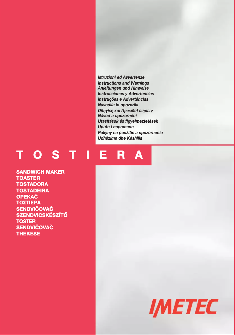 Page 1 de la notice Manuel utilisateur Imetec Dolcevita SM2