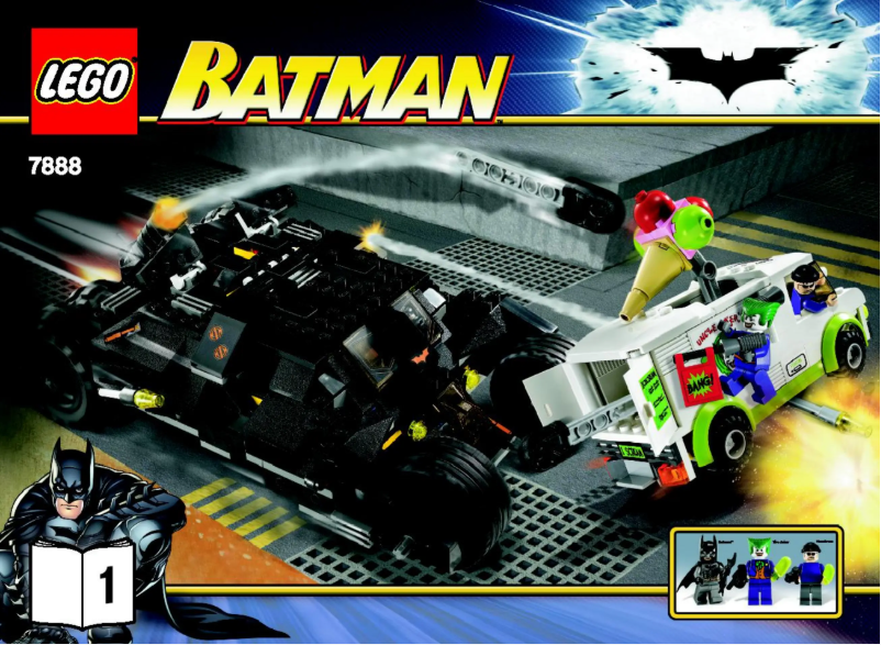Page 1 de la notice Consignes visuelles Lego Batman 7888