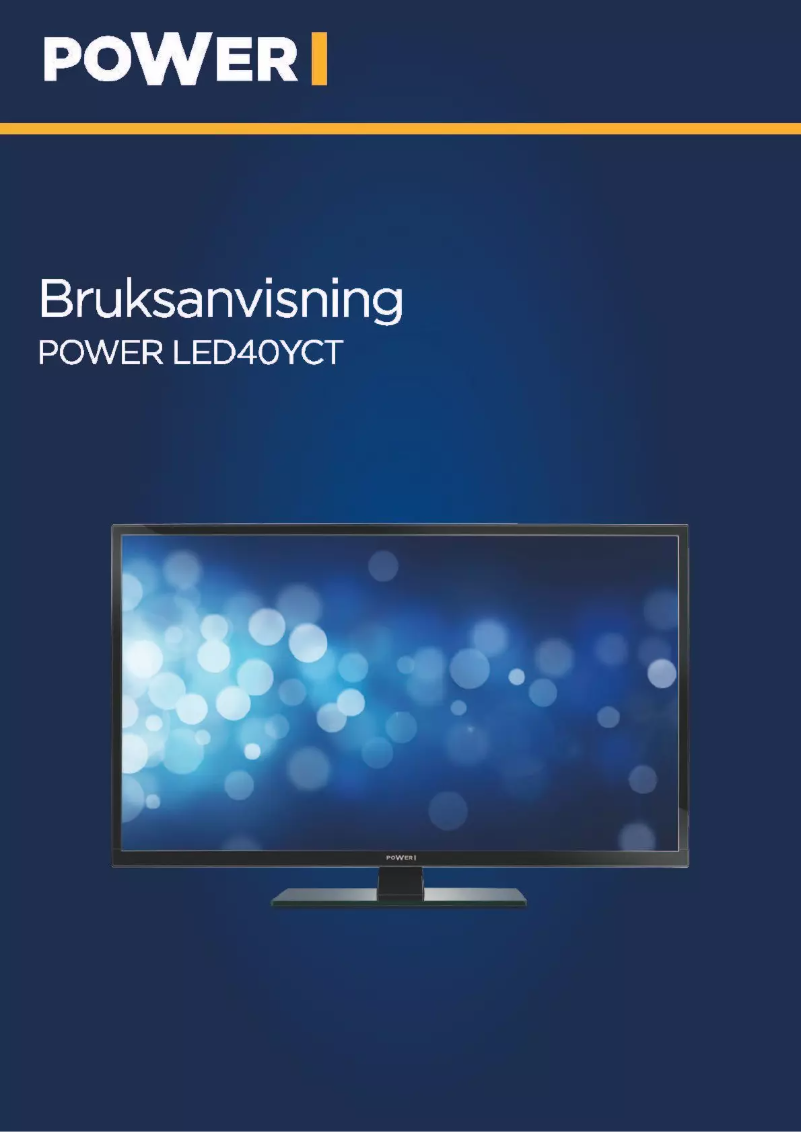 Page 1 de la notice Manuel utilisateur Power LED40YCT