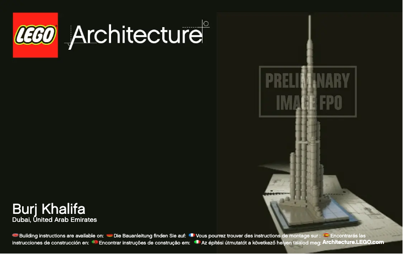 Image de la première page du manuel de l'appareil Burj Khalifa 21008