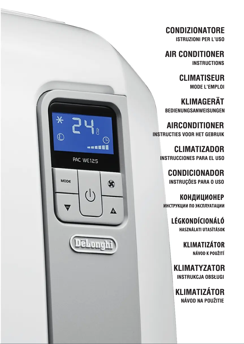 Image de la première page du manuel de l'appareil Pinguino PAC WE125ECO