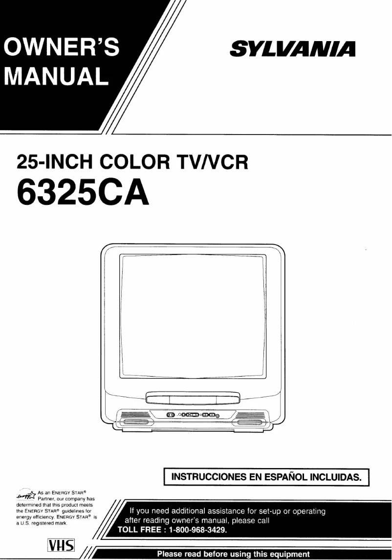 Page 1 de la notice Manuel utilisateur Sylvania 6325CA