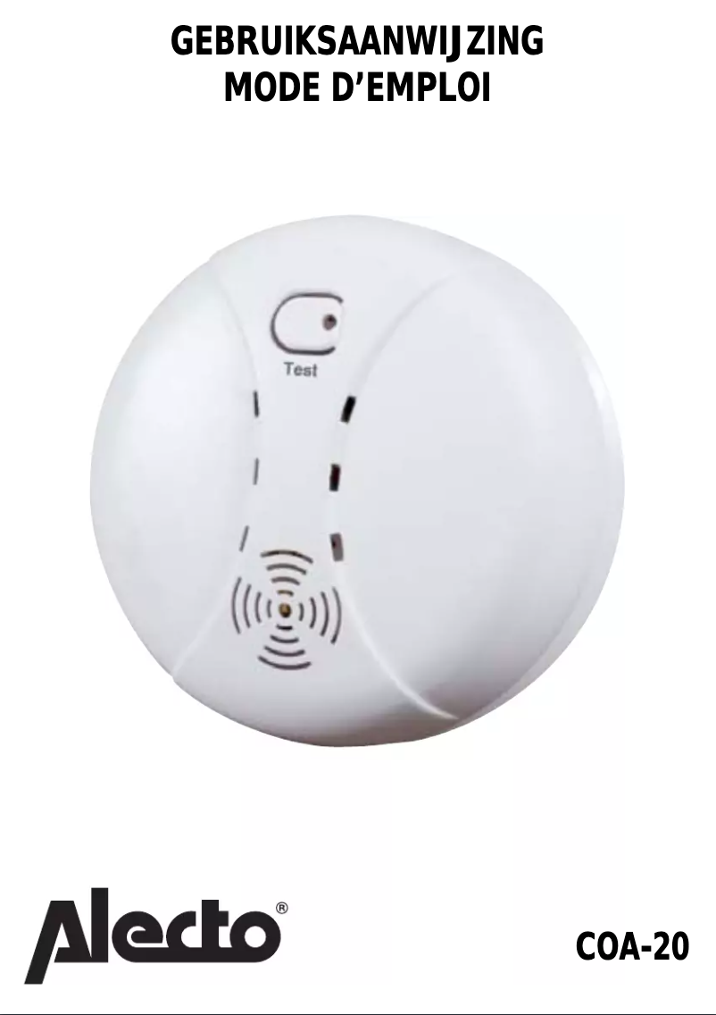 Image de la première page du manuel de l'appareil COA-20