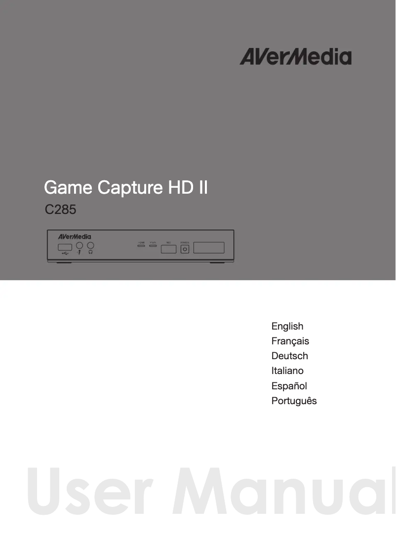 Image de la première page du manuel de l'appareil Live Gamer Ultra GC553