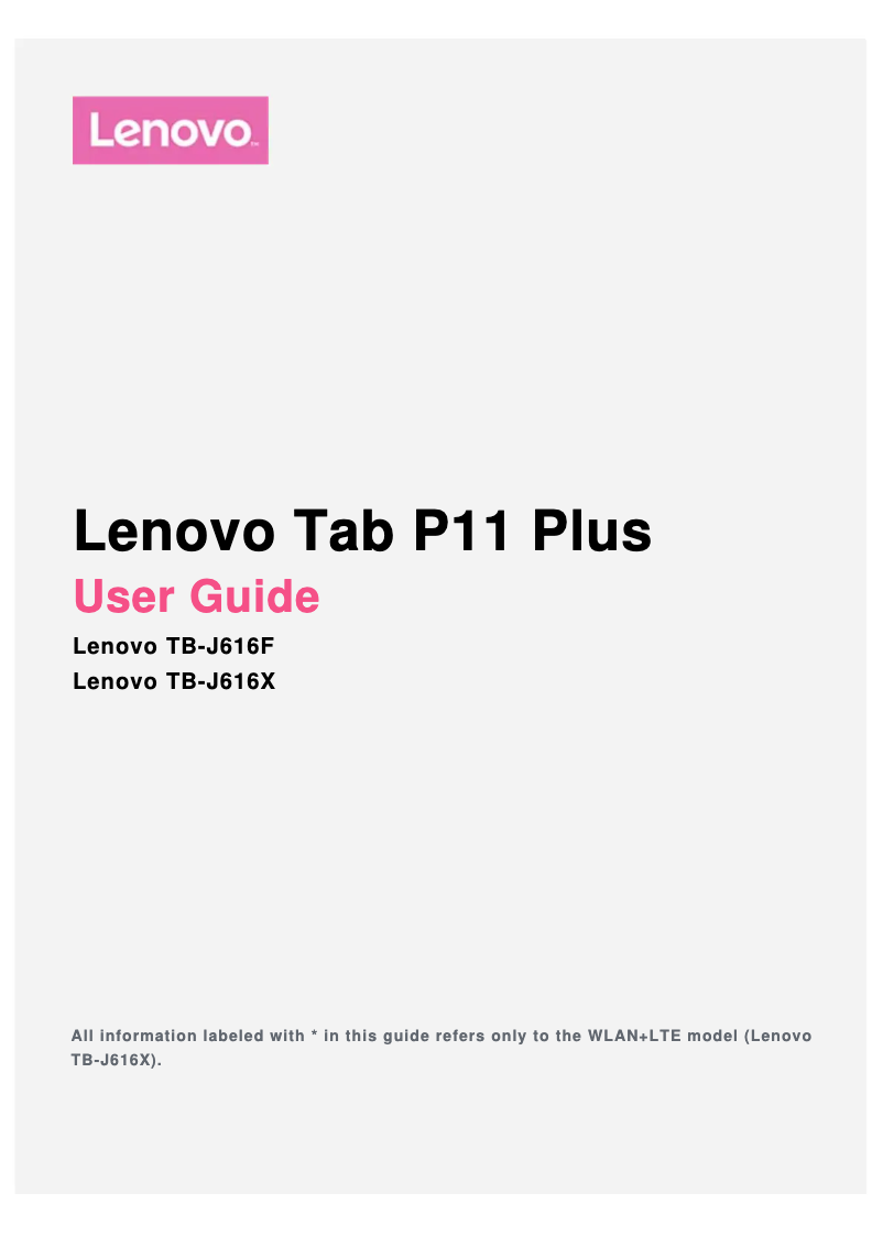 Page 1 de la notice Manuel utilisateur Motorola Tab P11 Plus