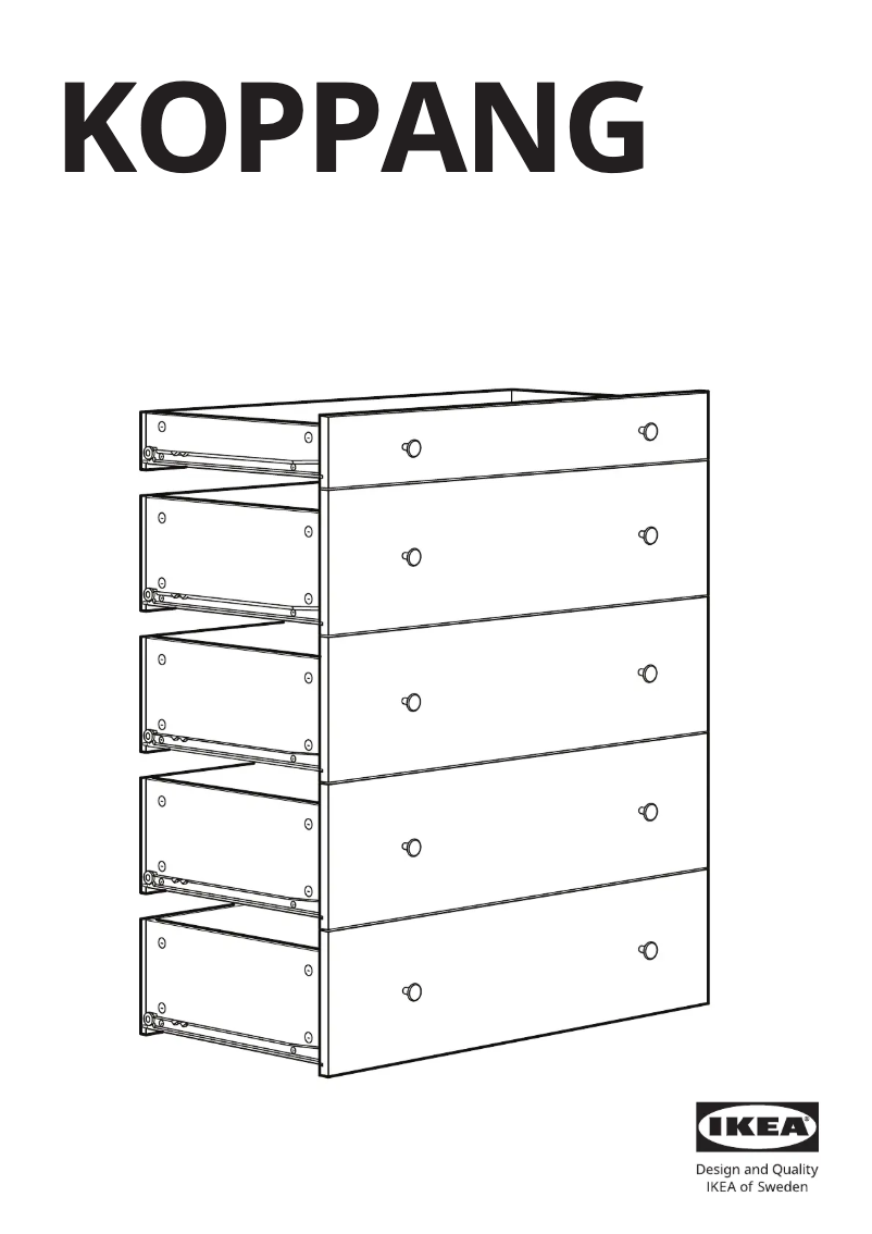 Page 1 de la notice Manuel utilisateur Ikea KOPPANG 205.460.90