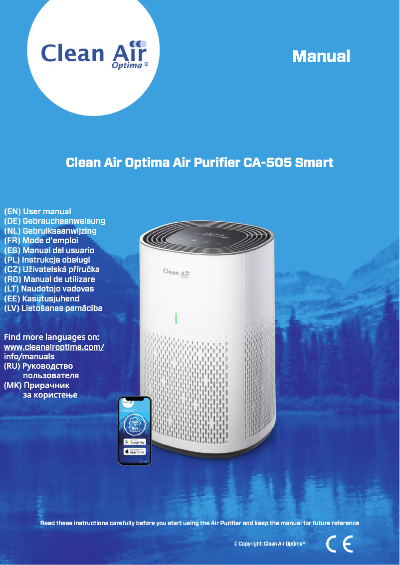 Image de la première page du manuel de l'appareil CA-505 Smart