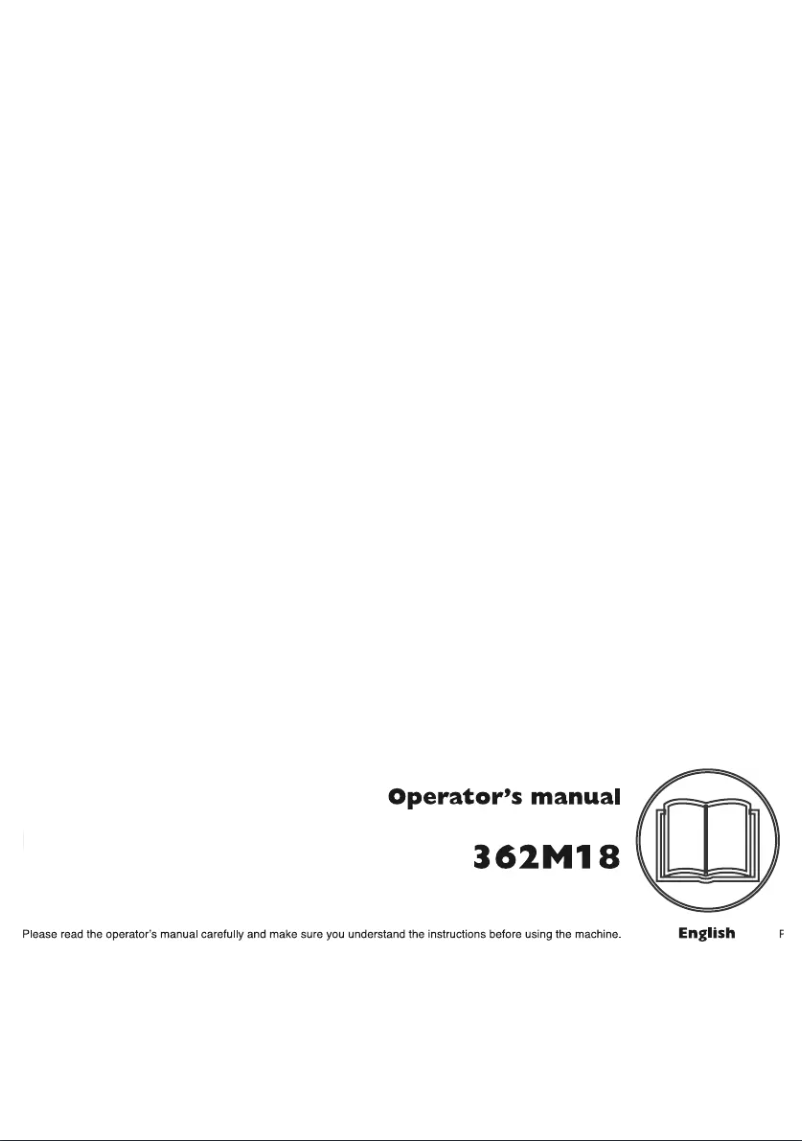 Page 1 de la notice Manuel utilisateur Husqvarna 362M18