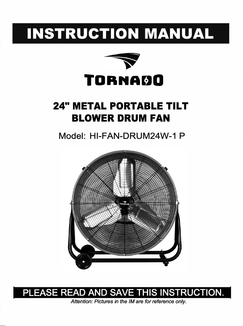 Image de la première page du manuel de l'appareil HI-FAN-DRUM24W-1P